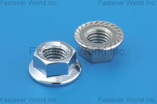 L & W FASTENERS COMPANY , Hex. Flange Nuts With , Without Serration , Flange Nuts