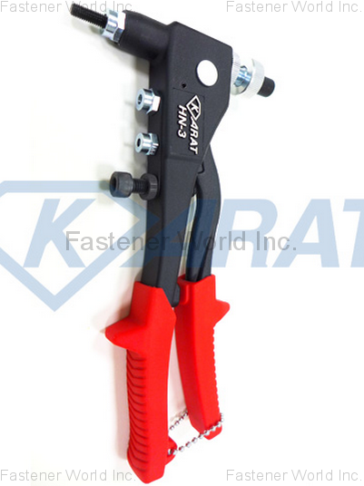 KARAT INDUSTRIAL CORPORATION  , HN-3 Patented Industrial Hand Rivet Nut Tool / Rivet Bolt Tool , Hand Rivet Tools, Hand Rivet Nut/rivet Bolt Tools, Air Hydraulic Rivet
