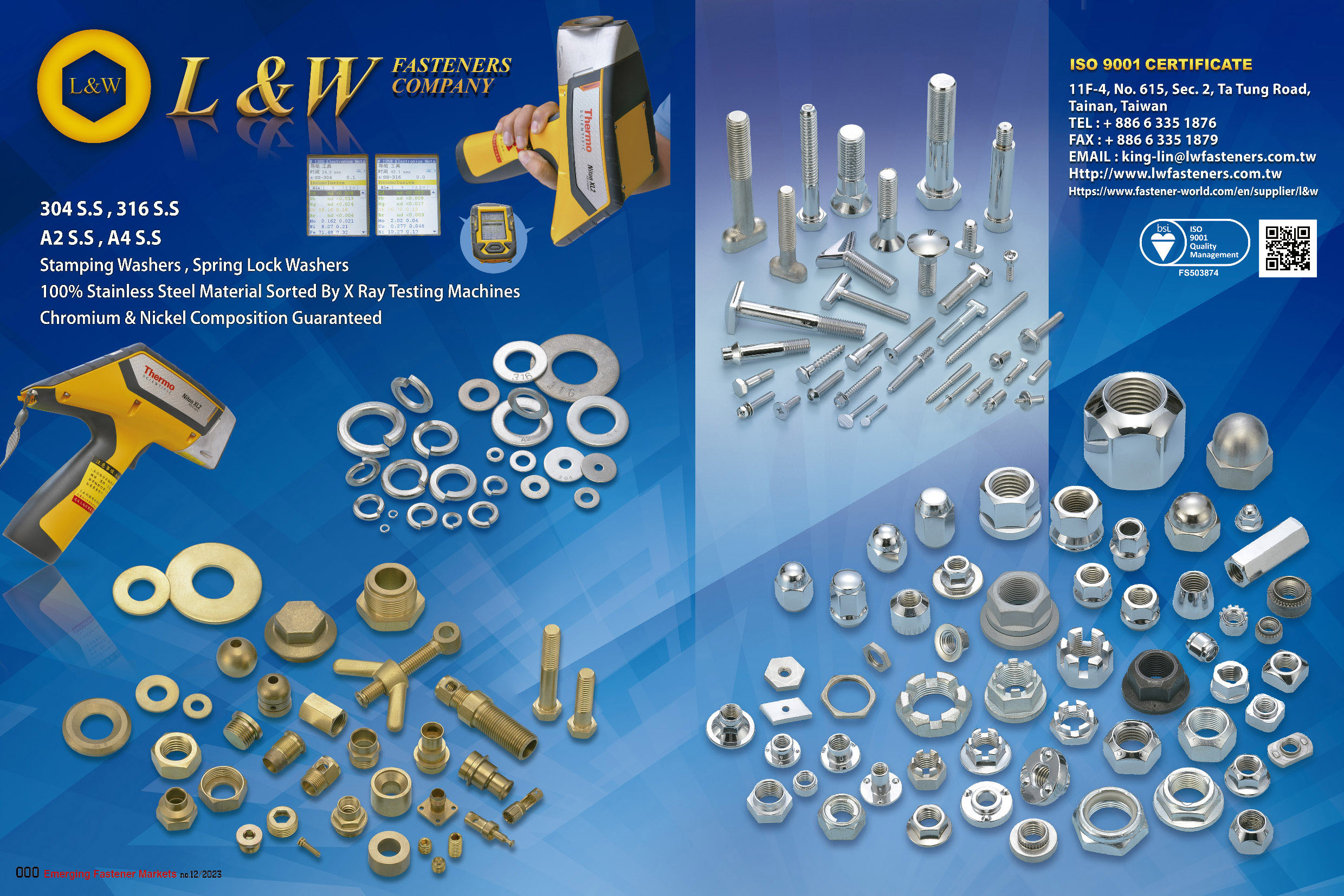 L & W FASTENERS COMPANY , Stamping Washer, Spring Lock Washers , Lock Washers