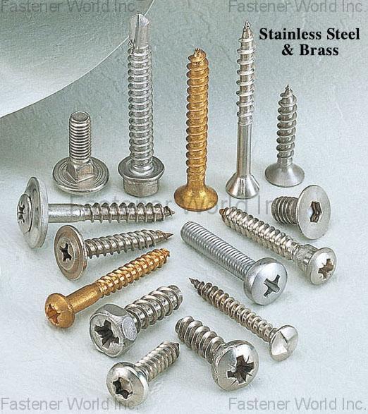 ALEX SCREW INDUSTRIAL CO., LTD.  , Stainless Steel & Brass , Stainless Steel Screws
