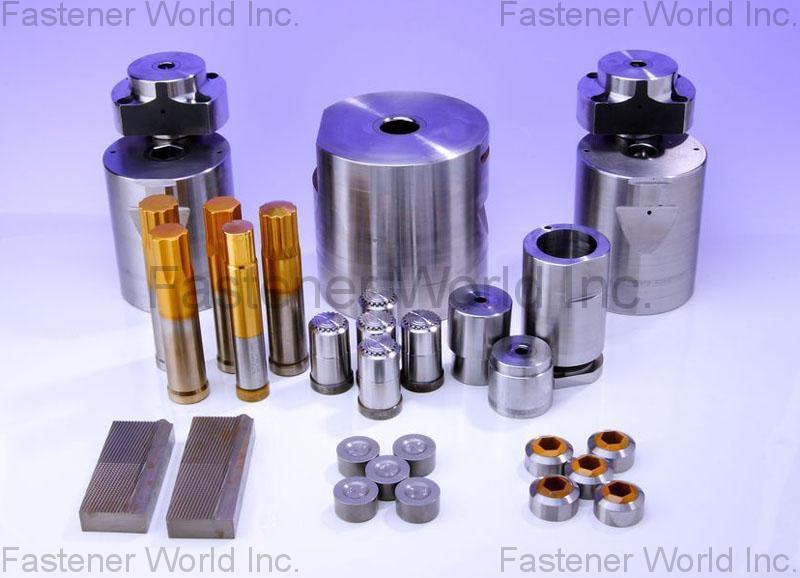 TSUNAMI LTD.  , Tungsten carbide forging tools * Cutting  Blade and Cutting Die for screw and nut Alloy Steel tools * Cutting Blade and Cutting Die * Other Alloy Steel dies. Flat Thread Rolling Dies * Punches and Pins  *Trim Dies * Knock out Pin * Piercing punch , Molds & Dies