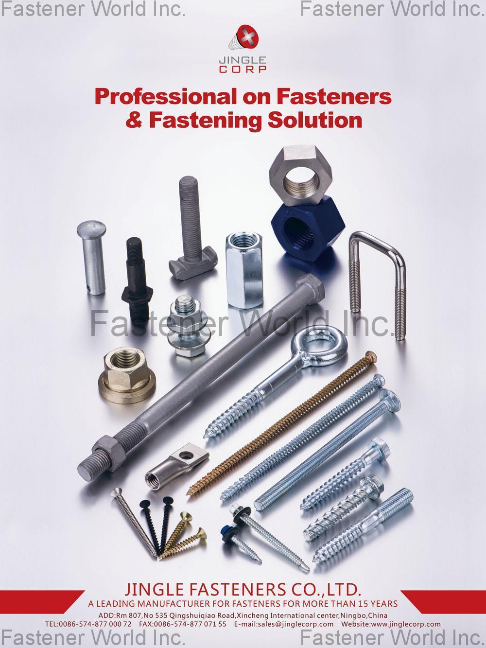 JINGLE-TECH FASTENERS CO., LTD. , Standard & Non-Standard Fasteners , Non-standard Hexagon Head Screws / Bolts