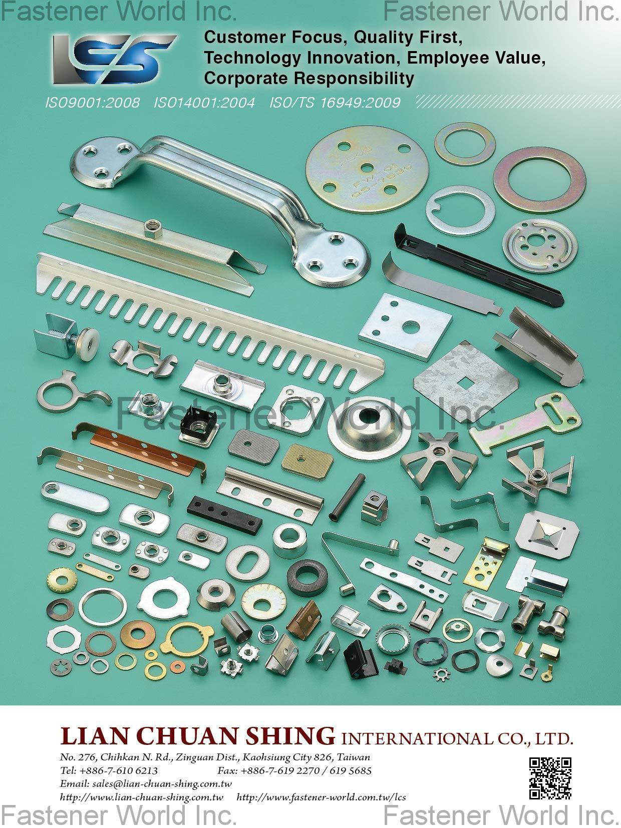 LIAN CHUAN SHING INTERNATIONAL CO., LTD. , Stamping parts and Assembling parts , Forged And Stamped Parts