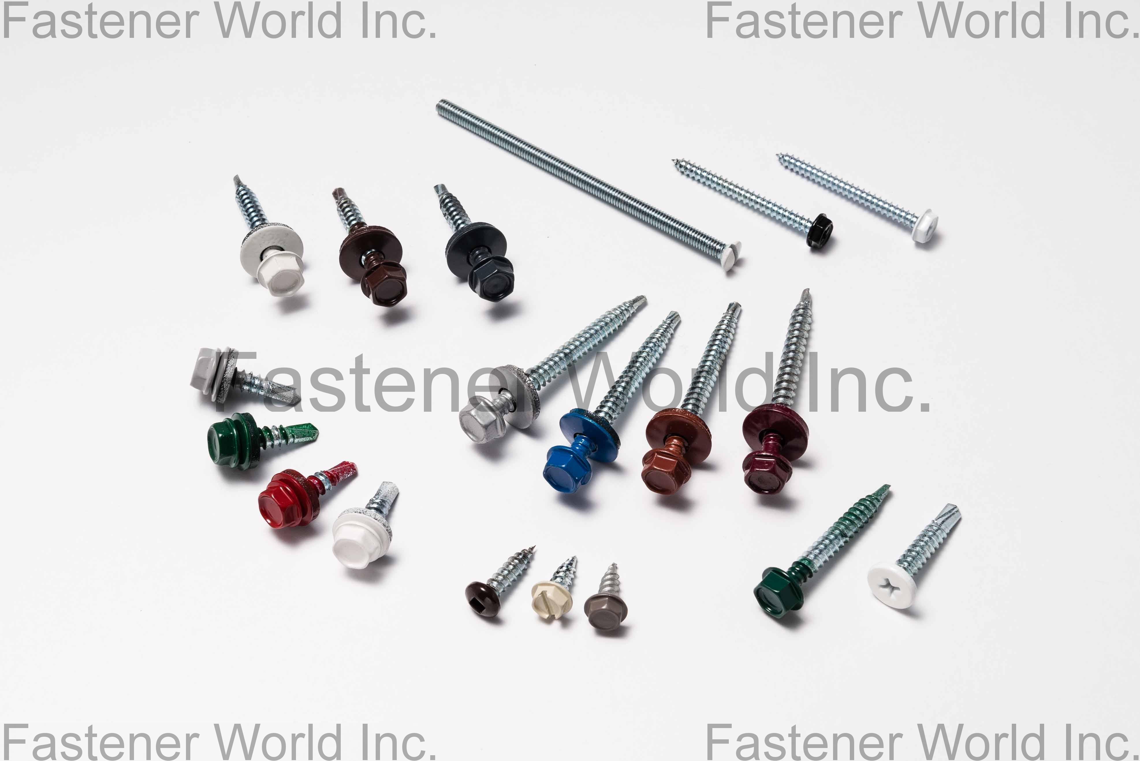 FALCON FASTENER CO., LTD.  , ROOFING SCREWS, BONDED WASHER, HEAD PAINTING , Roofing Screws