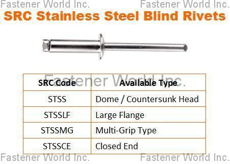SPECIAL RIVETS CORP. (SRC) , Stainless Steel Blind Rivets , Stainless Steel Rivets