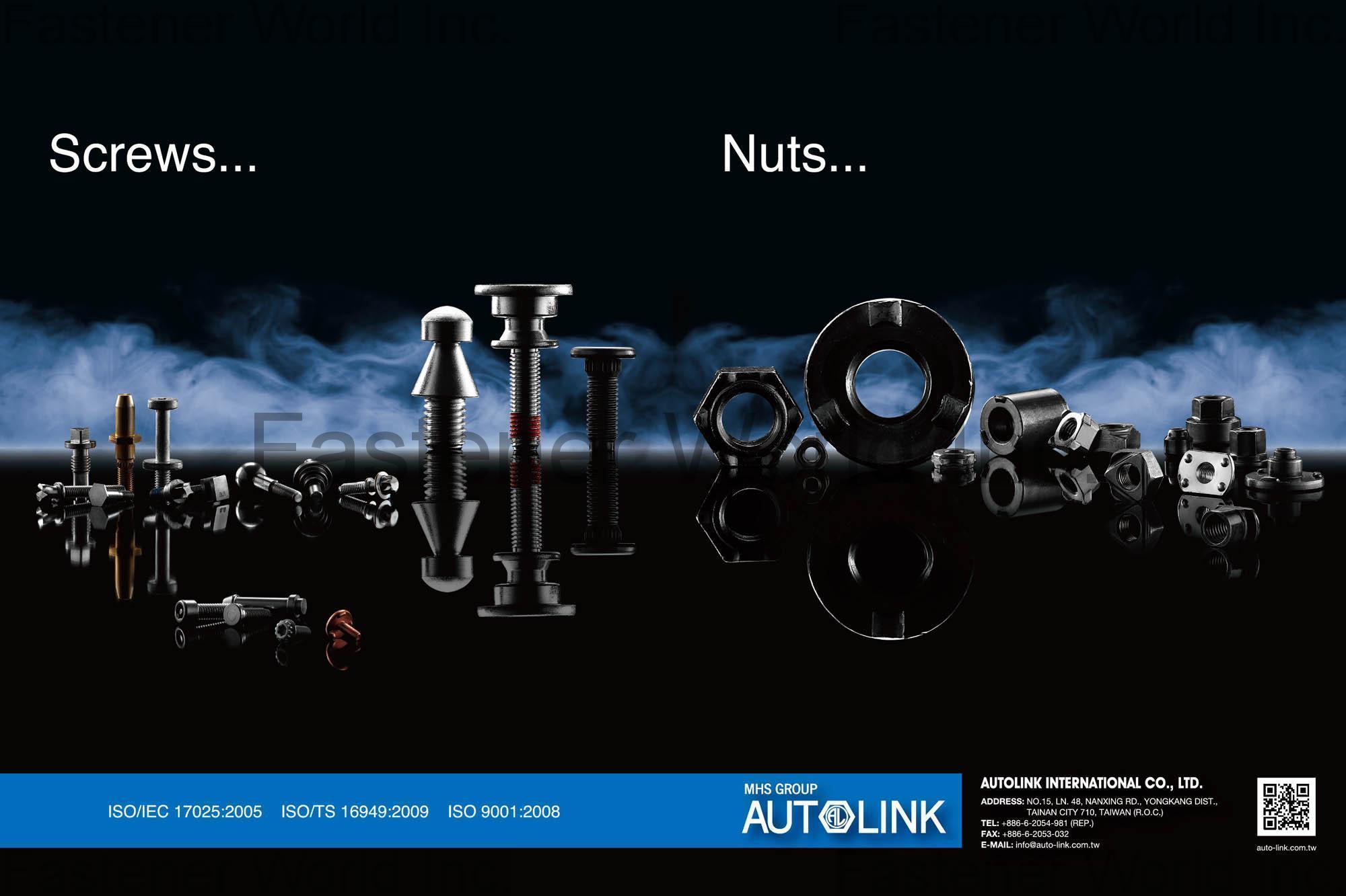 AUTOLINK INTERNATIONAL CO., LTD. , Screws, Nuts , All Kinds of Screws