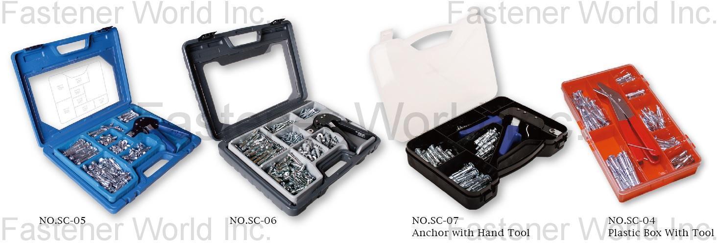 HWALLY PRODUCTS CO., LTD.  , NO.SC HOLLOW WALL ANCHOR SUITCASE , Hollow Wall Anchors
