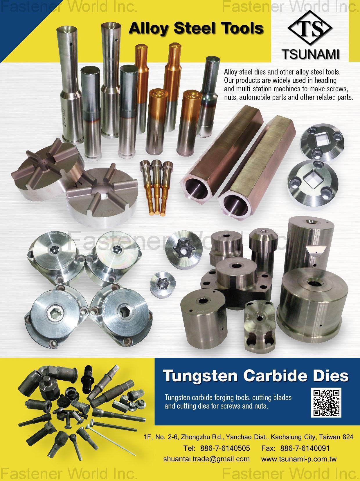 TSUNAMI LTD.  , Forging Dies, Tungsten Carbide Dies, Alloy Steel Tools , Molds & Dies