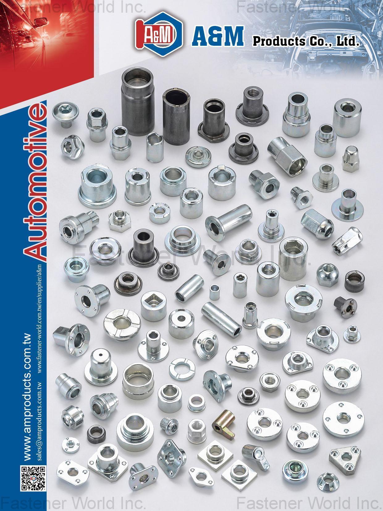 A & M PRODUCTS CO., LTD. , WELD NUTS,SPECIAL NUTS,NUT AND WASHER ASSEMBLY,SPECIAL SQUARE & HEX NUT,FLANGE NUTS,SPECIAL NUTS,NYLON FLANGE NUTS,PREVAILING TORQUE NUTS,WELD NUTS,BUSHING AND SPACER,SPECIAL NUTS,SPECIAL FLANGE NUTS , Automotive Parts