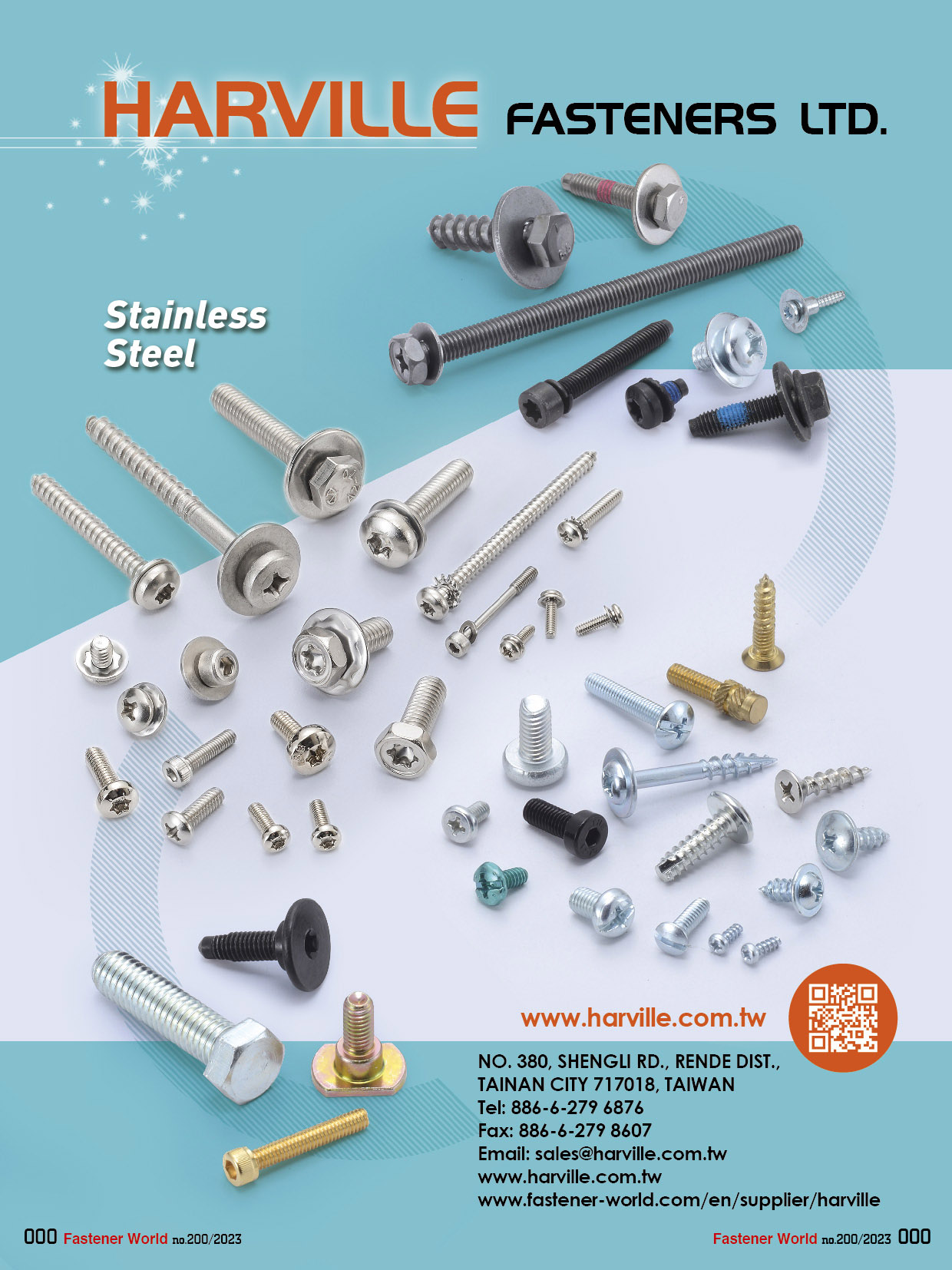 HARVILLE FASTENERS LTD. , Special Screws and Bolts, Sems Screws, Stainless Steel Fasteners, Washers...