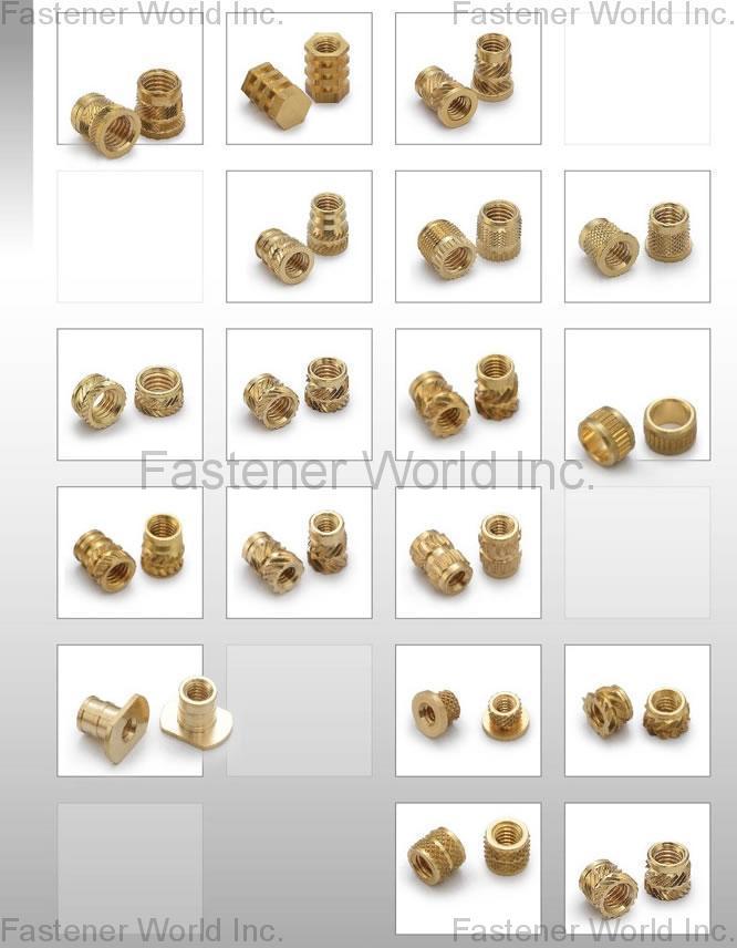 SUPER NUT INDUSTRIAL CO., LTD.  , BRASS INSERTS   , All Kinds Of Nuts