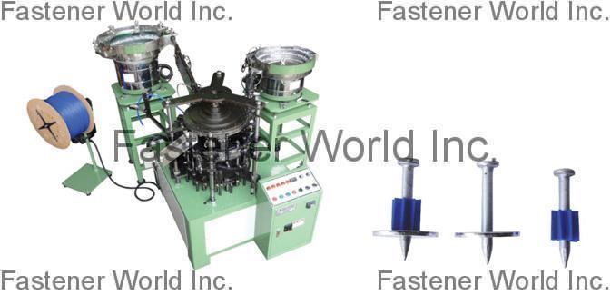 ZEN-YOUNG INDUSTRIAL CO., LTD.  , Drive Pin & Plastic Flute & Metal Washer Assembly Machine , Drive Pin & Washer Assembly Machine