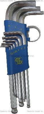 SHUN DEN IRON WORKS CO., LTD.  , HEX WRENCHES-LONG ARM WITH BALL-END , Hex-key Wrenches