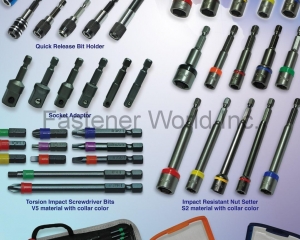 Power tool accessories,Nut setter, Nut driver, Bit holder, Quick release bit holder, Socket adaptor(BRILLIANT ENGINEERING CO., LTD.)