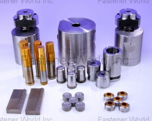 Tungsten carbide forging tools * Cutting  Blade and Cutting Die for screw and nut Alloy Steel tools * Cutting Blade and Cutting Die * Other Alloy Steel dies. Flat Thread Rolling Dies * Punches and Pins  *Trim Dies * Knock out Pin * Piercing punch(TSUNAMI LTD. )