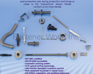 Automotive Part, Electronic Screw, Standard Parts, Furniture Components(EASYLINK INDUSTRIAL CO., LTD.)