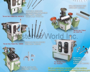 Long Self-Drilling Tapping Screw & Washer Assembly Machine,Collated Strip Pins Assembly Machine,Screw & Nylon Anchor Assembly Machine,Cable Clip & Nail Assembly Machine,Self-Drilling/Tapping Screw & Washer Assembly Machine,Blind Rivet Assembly Machine(ZEN-YOUNG INDUSTRIAL CO., LTD. )