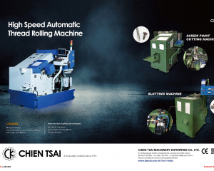 High Speed Automatic Thread Rolling Machine, Screw Point Cutting Machine, Slotting Machine(CHIEN TSAI MACHINERY ENTERPRISE CO., LTD.)