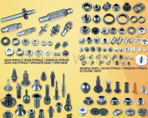 Gear Pinion, Home Fittings, Window Fittings, Gear Hub Fittings, Involute Gear, Spur Gear, Bearing Parts, Door Fittings, Eccentric Parts, Automotive Parts, Construction Parts, Parts with Large Head-to-Shank Ratio, In-Station Open-Die Parts(HSIN JUI HARDWARE ENTERPRISE CO., LTD. )