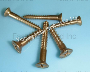 Silicon Bronze Wood Screws R&P Flat Head(Chongqing Yushung Non-Ferrous Metals Co., Ltd.)