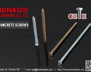 Concrete Screws(Haiyan Gete Hardware Co., Ltd.)