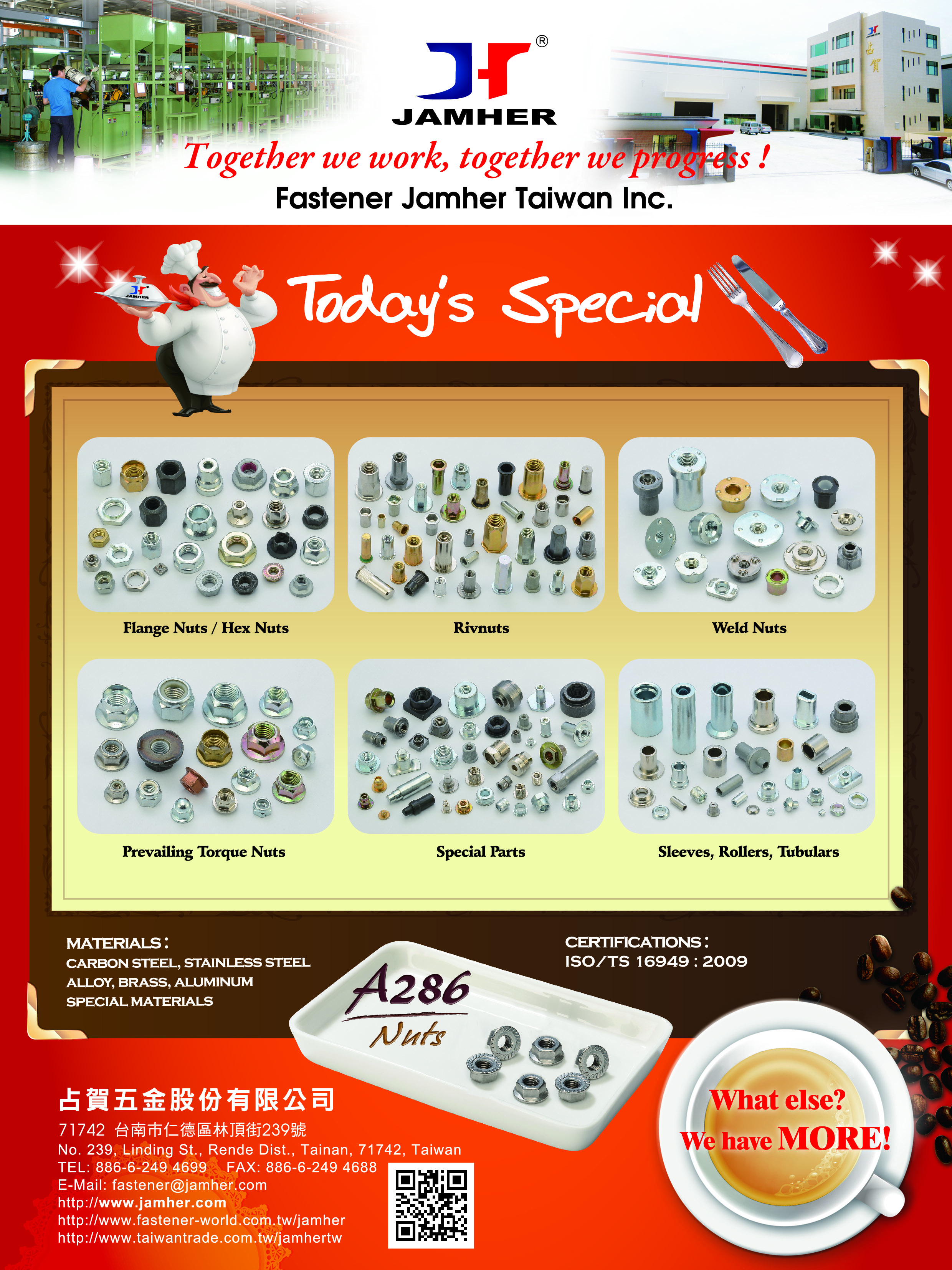 FASTENER JAMHER TAIWAN INC.  Online Catalogues
