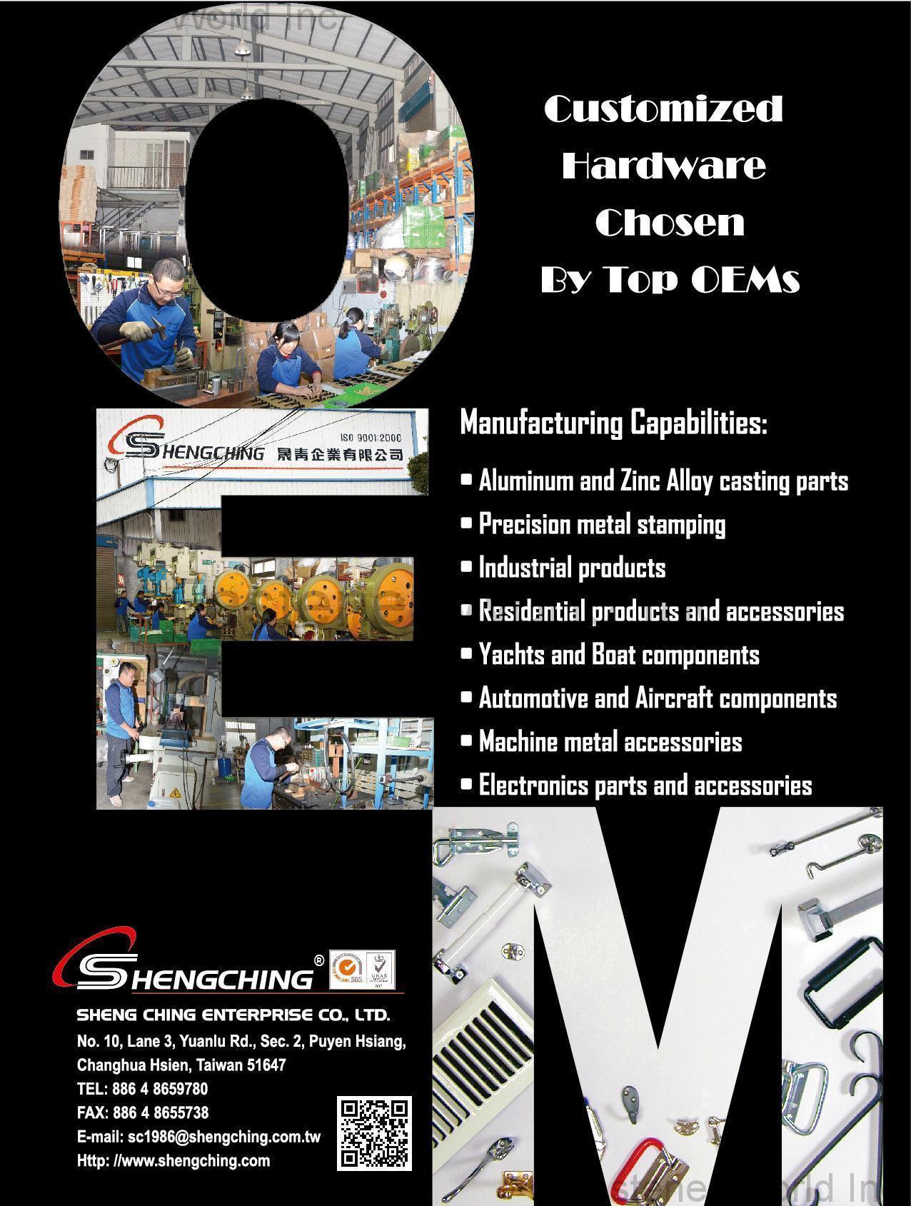 SHENG CHING ENTERPRISE CO., LTD. , Door Knobs, Locks, Hooks, Door Handles , Handles