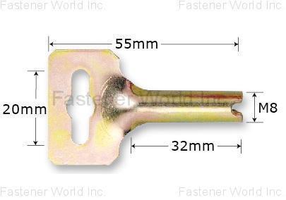 HWALLY PRODUCTS CO., LTD.  , NO.911 KEY CEILING ANCHOR , Hammer Drive Anchors