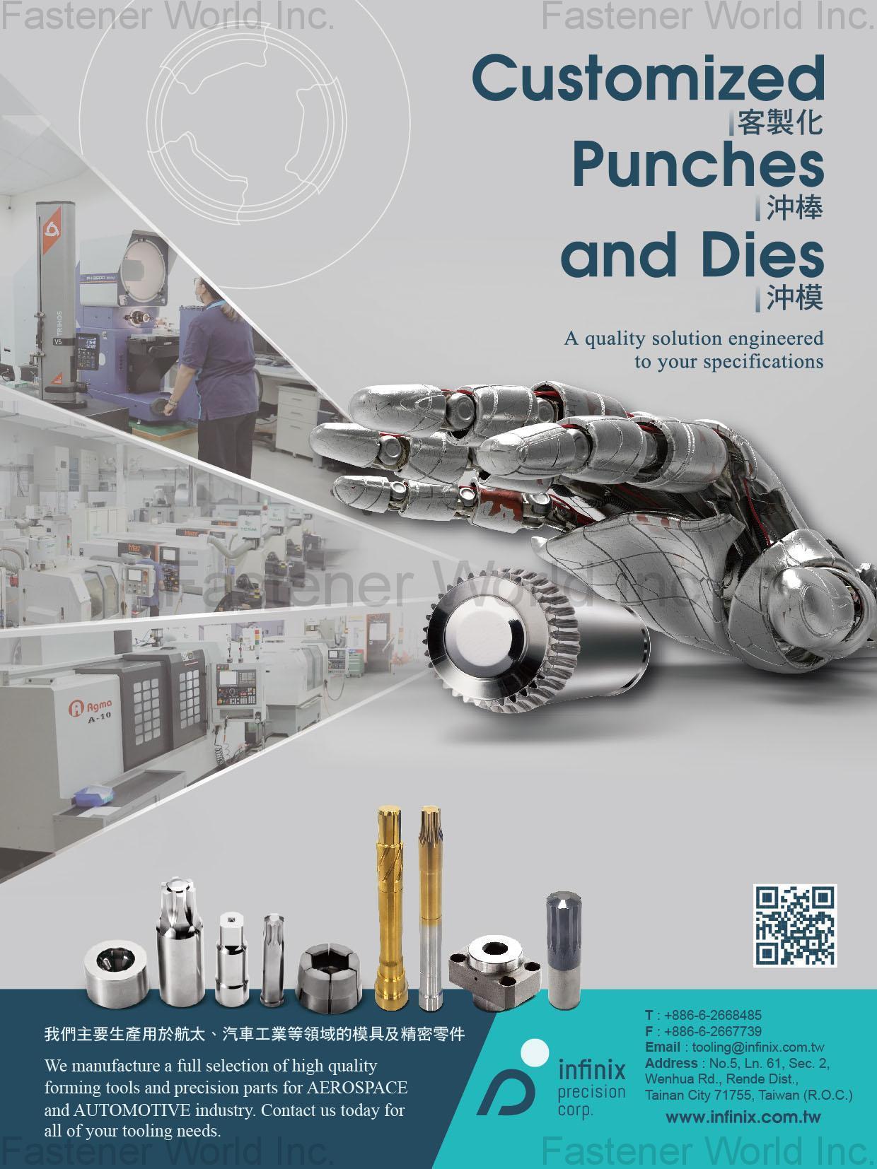 INFINIX PRECISION CORP. , Customized Punches and Dies , Punches