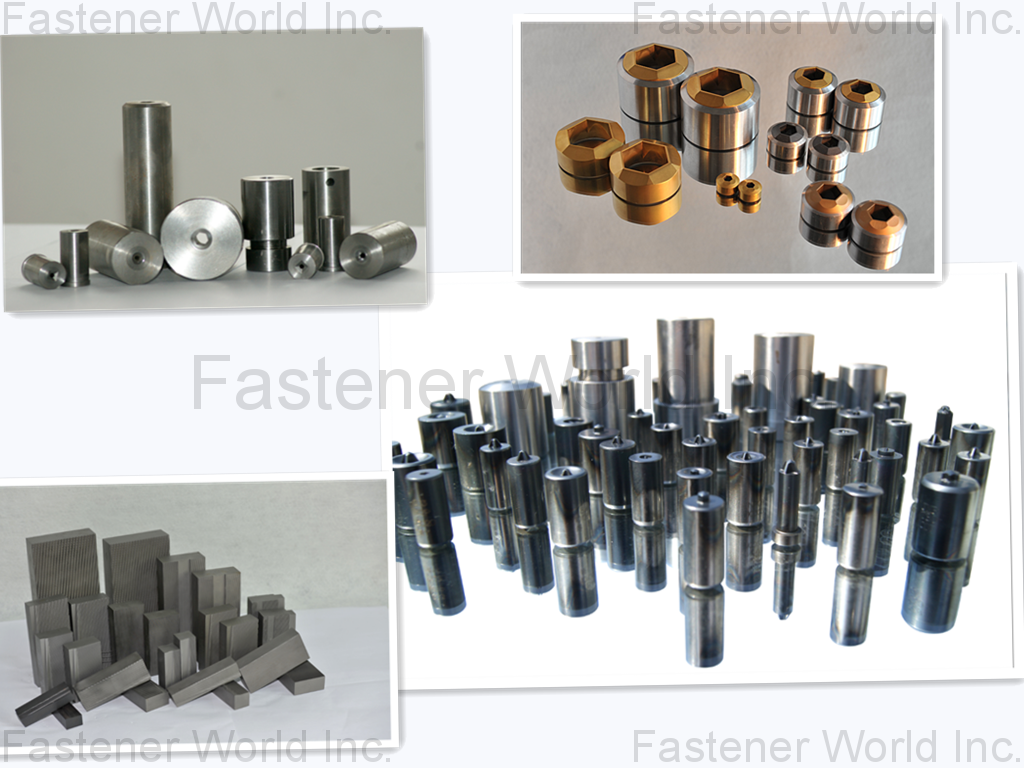 HEBEI CHAOYUE STANDARD FASTENER MOULD CO., LTD. , Second punch,header punch，Main die,Carbide die,First punch,K.O pins,Thread rolling die , Header Toolings