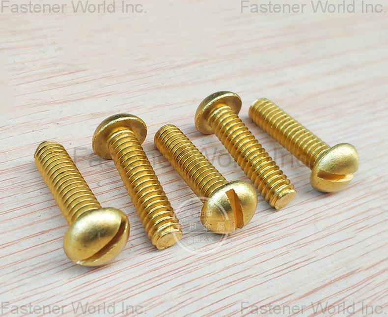  Copper screws brass slotted round head machine screws