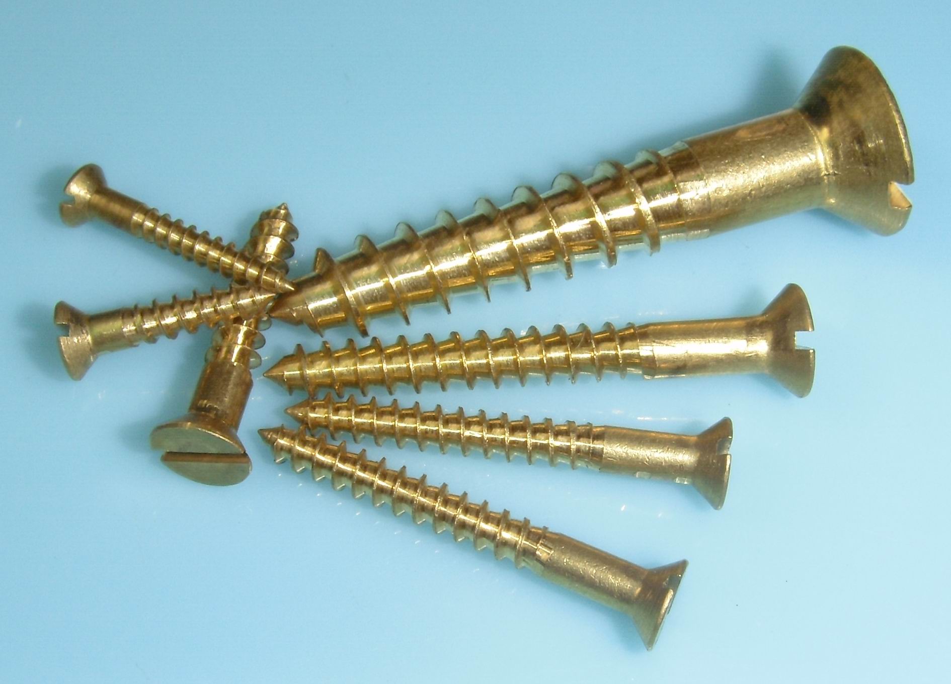 YUSHUNG METAL PRODUCTS CO., LTD. , Copper screws brass slotted flat head wood screws 