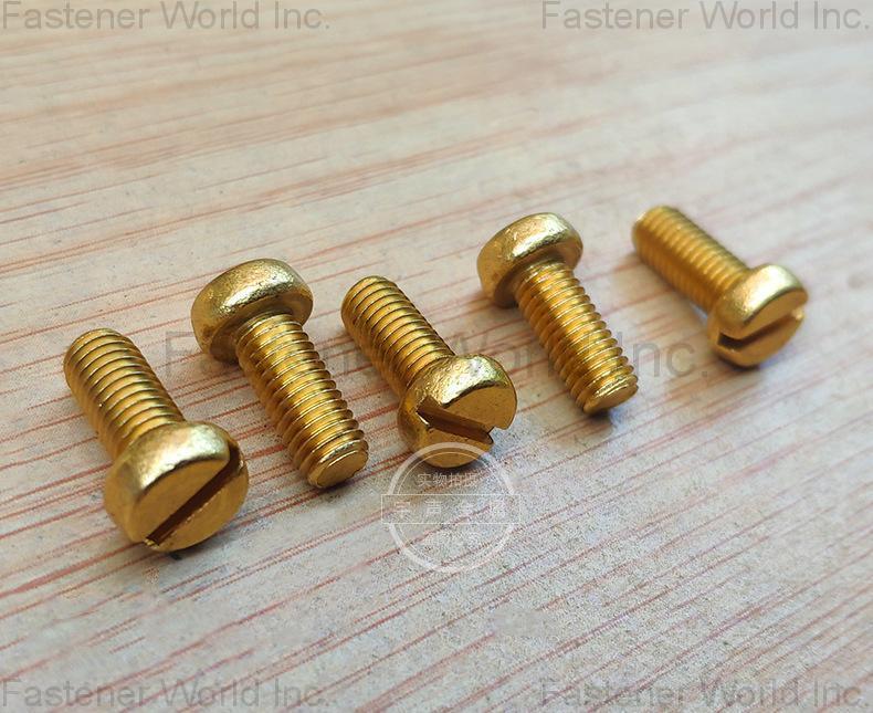  Copper screws brass machine screws DIN84 DIN85