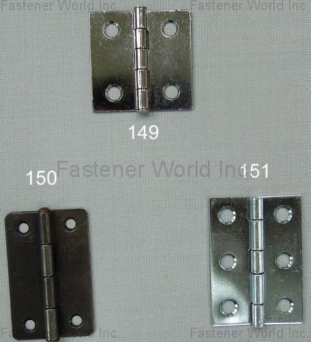 KINGBOLT METAL CO., LTD. , 150 CABINET HINGE steel 2” x 1-1/4” thickness 1mm bronze