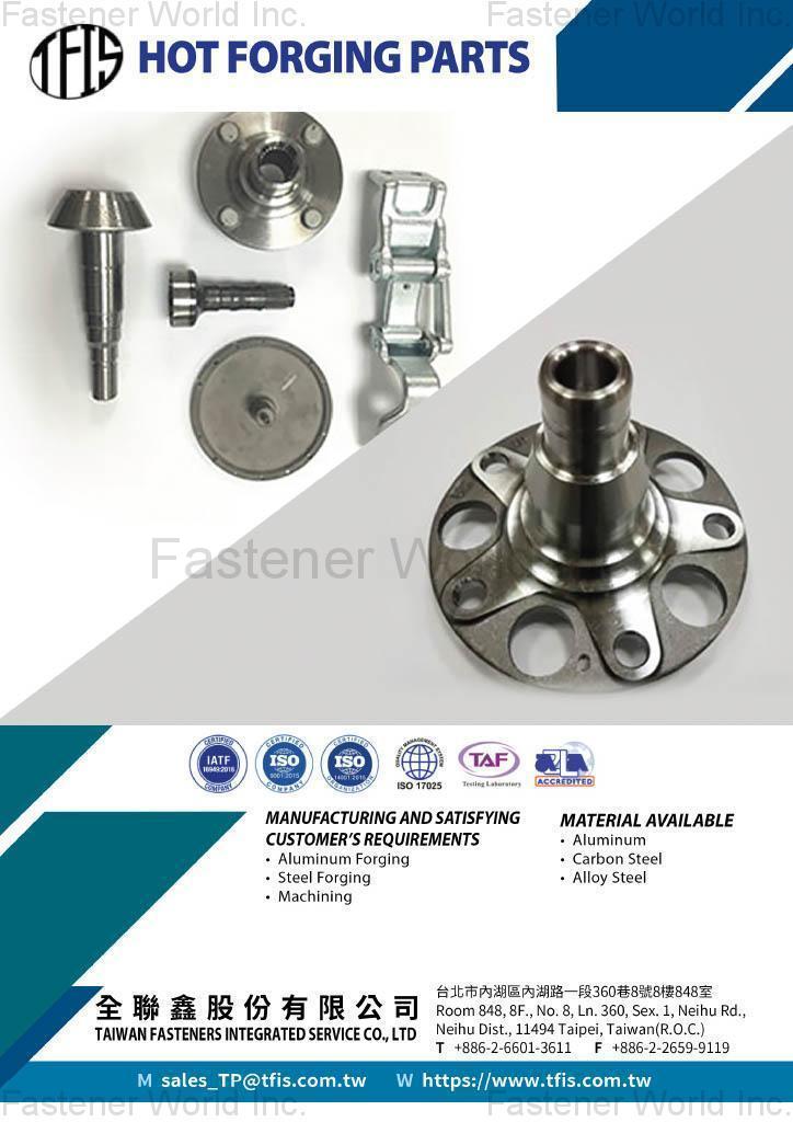 TAIWAN FASTENERS INTEGRATED SERVICE CO., LTD. (TFIS)