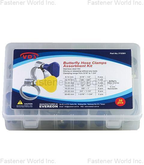 EVEREON INDUSTRIES, INC. , YDS Hose Clamps Assortment Kits