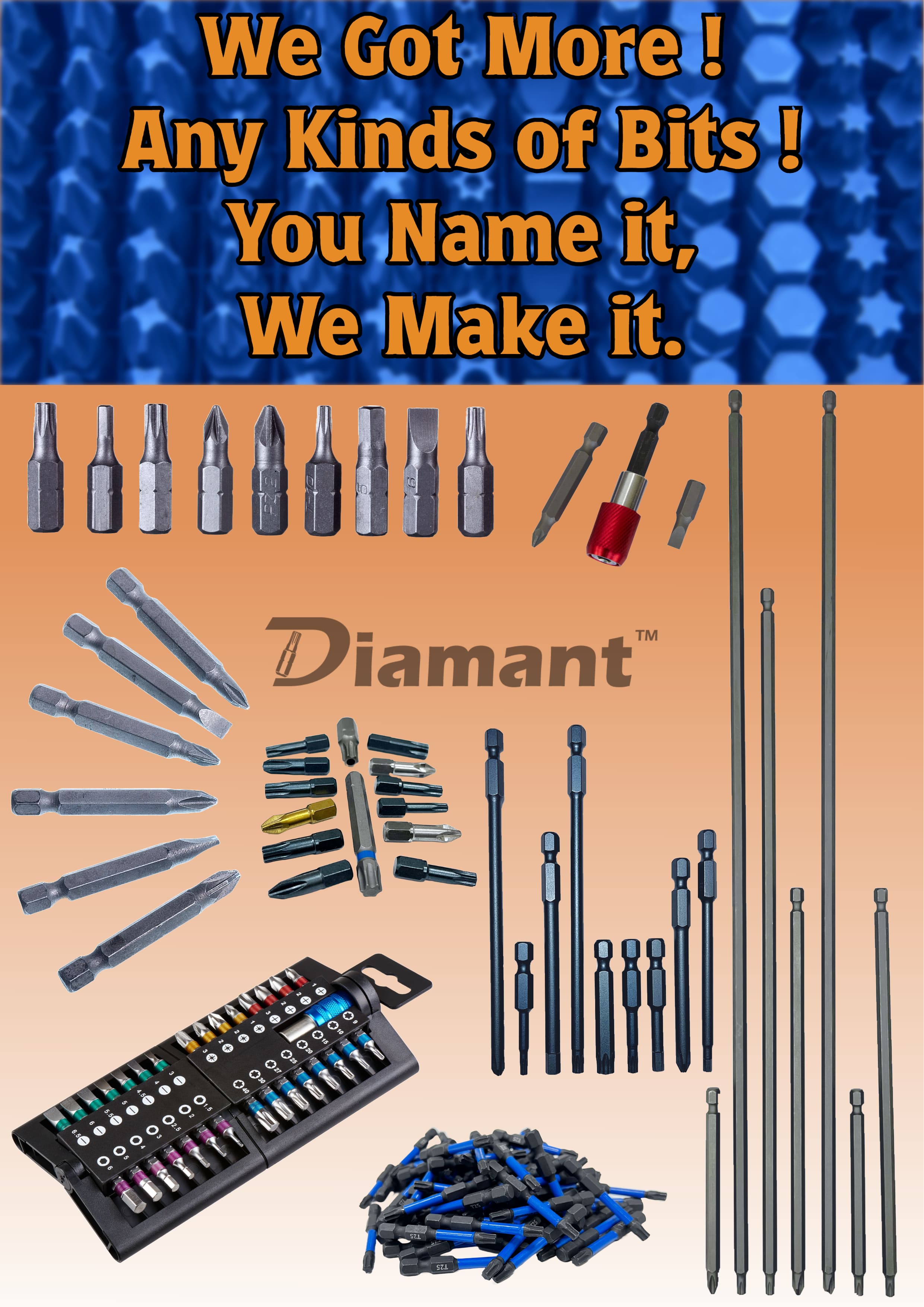 DIAMANT INDUSTRIAL CO., LTD. , All kinds of bits are welcomed to inquire