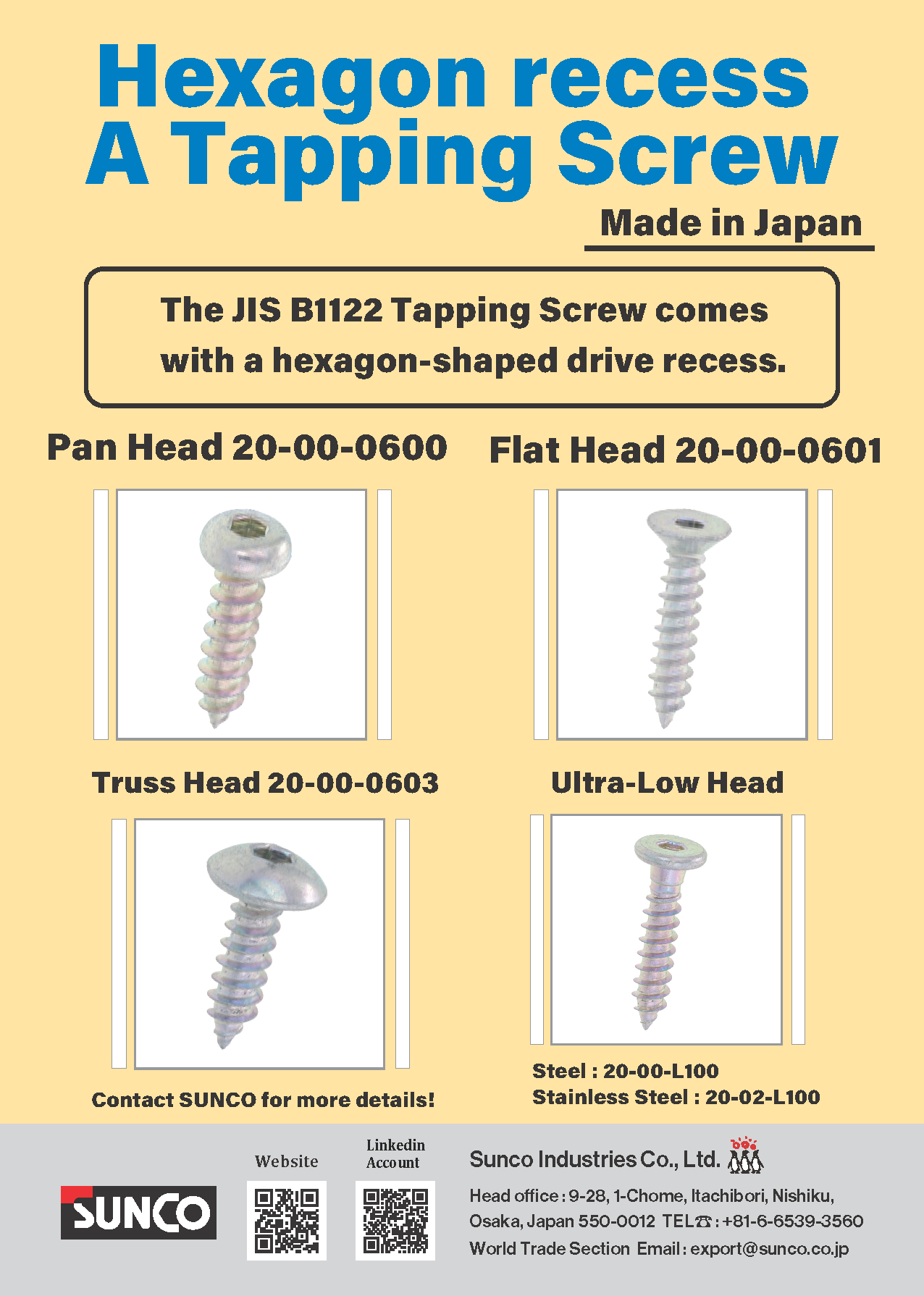 SUNCO INDUSTRIES CO., LTD.