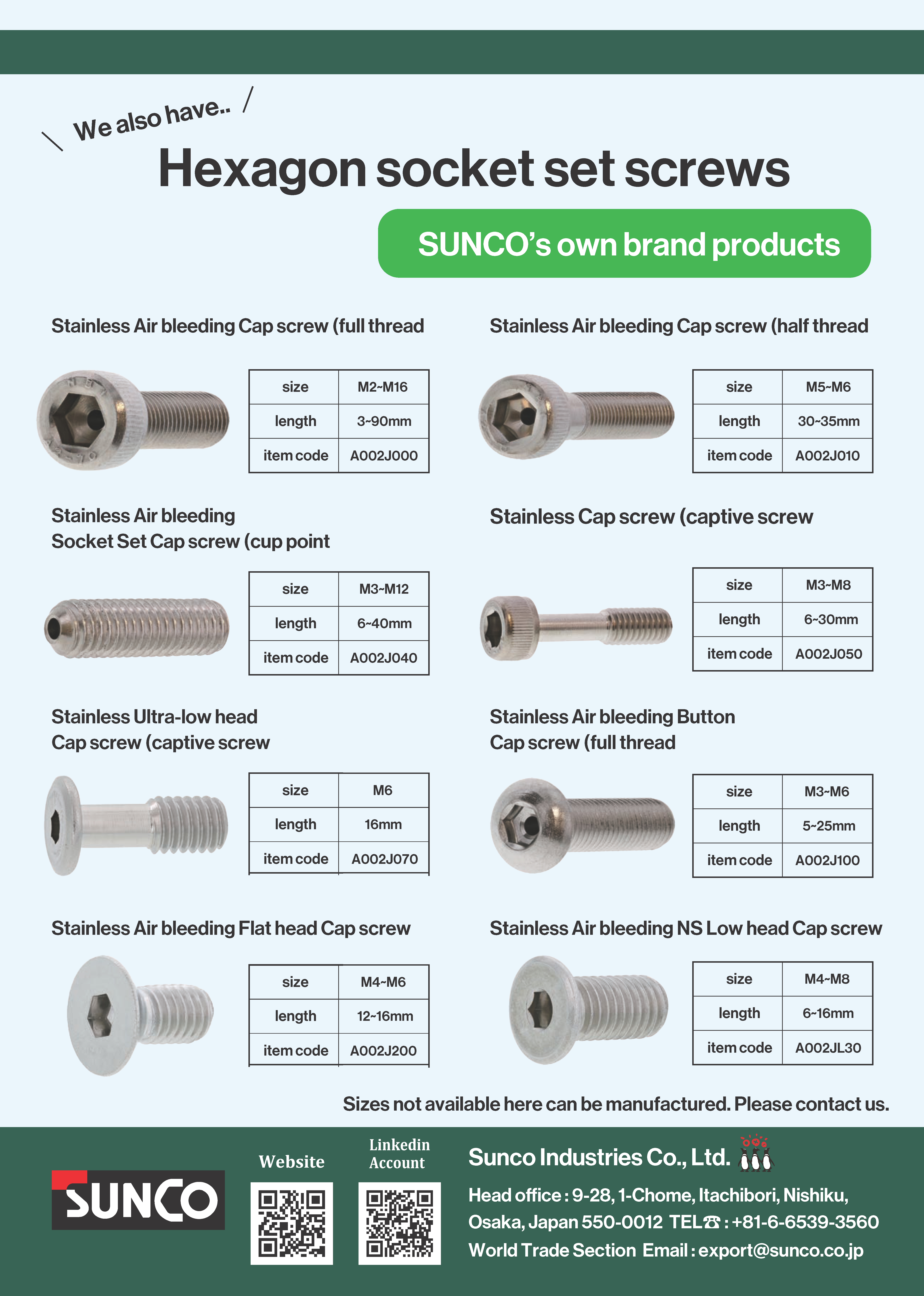 SUNCO INDUSTRIES CO., LTD.