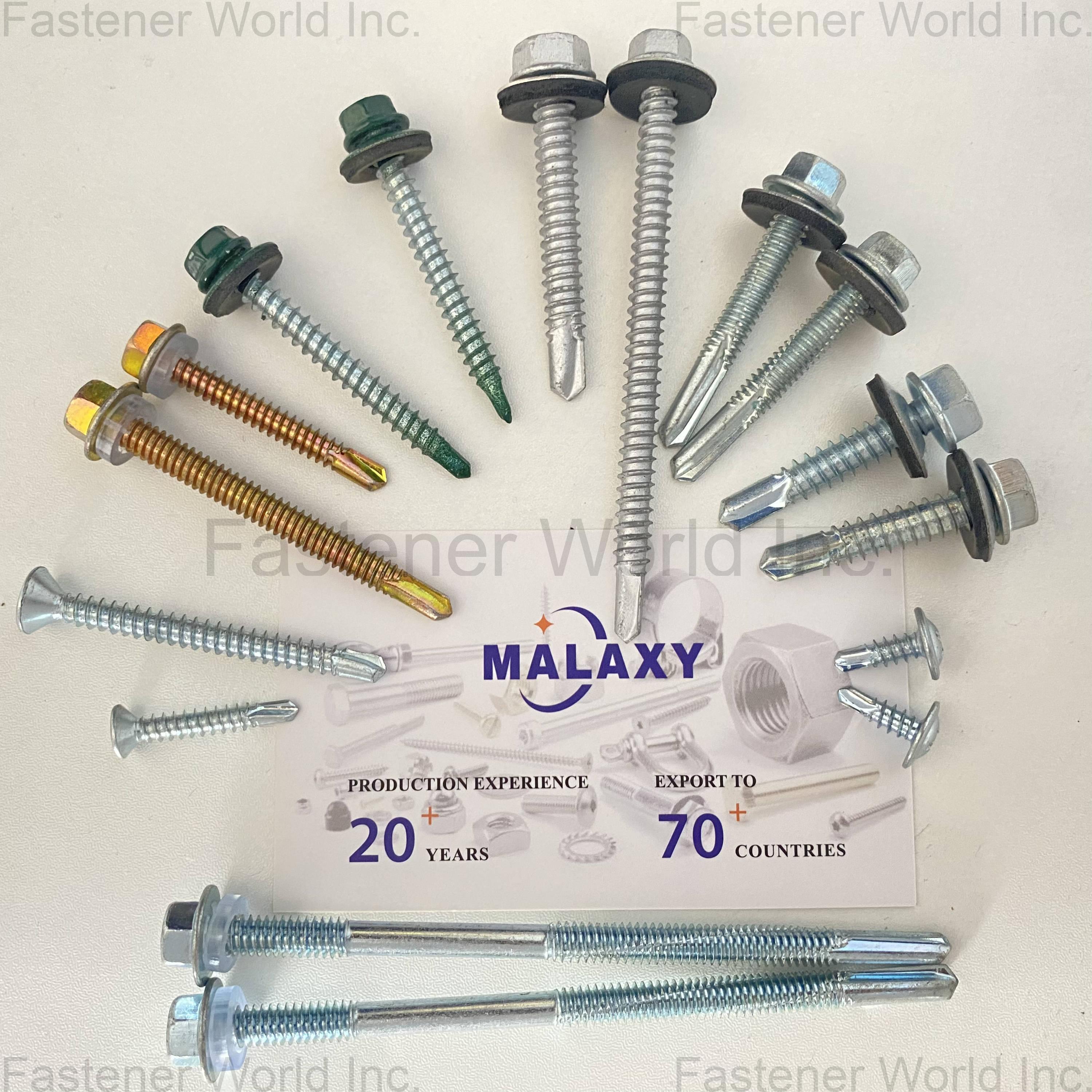 Shanghai Malaxy Industry Co., Ltd. , Self Drilling Screws (Tek Screws) - Type 2 Point for Metal to Metal & Steel Wood Framing Shanghai Malaxy Industry Co., Ltd. , Self Drilling Screws (Tek Screws) - Type 2 Point for Metal to Metal & Steel Wood Framing