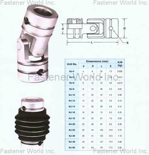 SOGA INDUSTRIAL CORP. , Universal Joints , Universal Joints