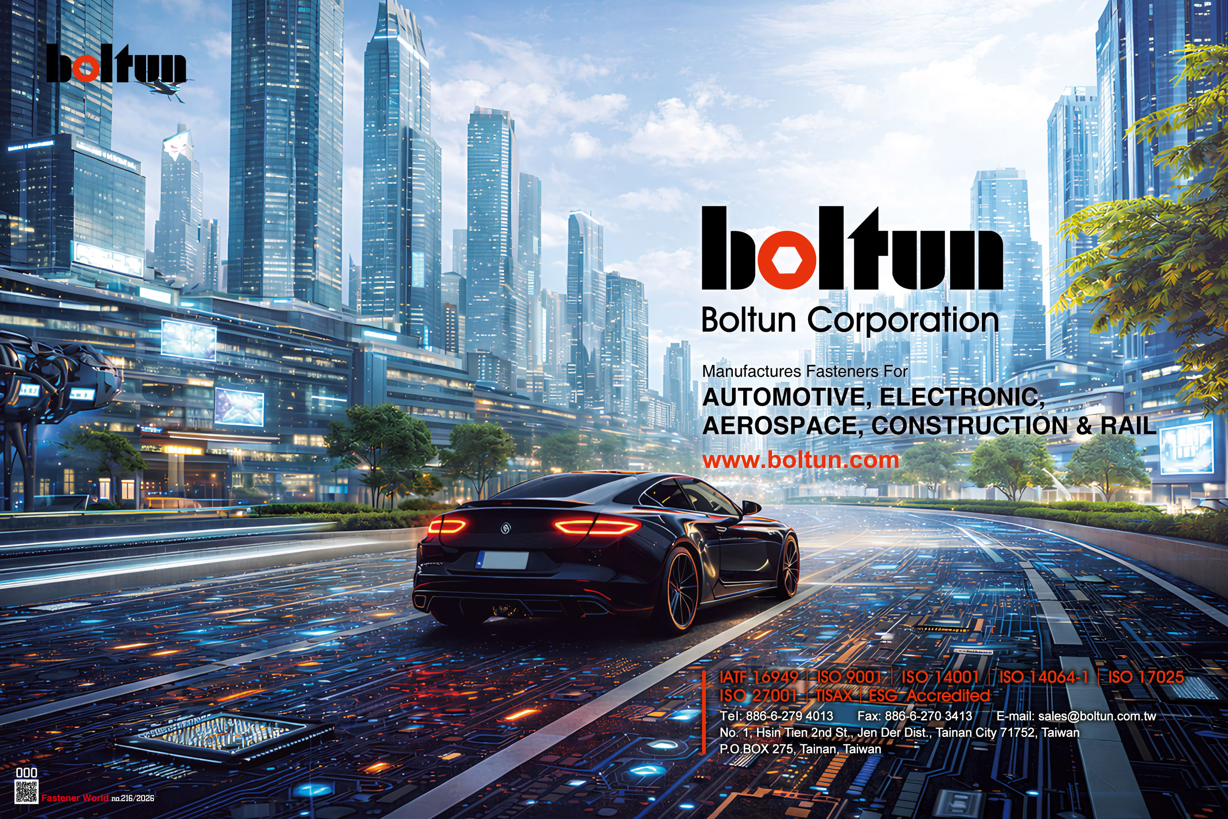 BOLTUN CORPORATION  , Flange Nuts / Hexagon Nuts / Square Nuts / Weld Nuts / Hexagon Head Bolts / Weld Bolts (Studs) / Conical Washer Nuts / Bushes / Automotive Screws / Nylon Nuts With Conical Washers / Hexagon Washer Head Screws & Bolts