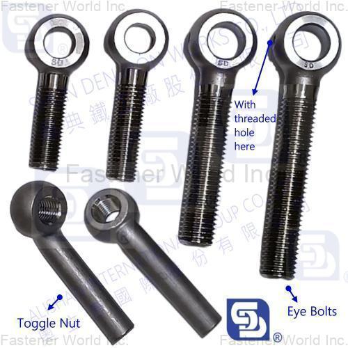 奧立康國際股份有限公司(順典鐵工廠) , Eye Bolt & Toggle Nut-ALISHAN INTERNATIONAL TAIWAN(SD)
