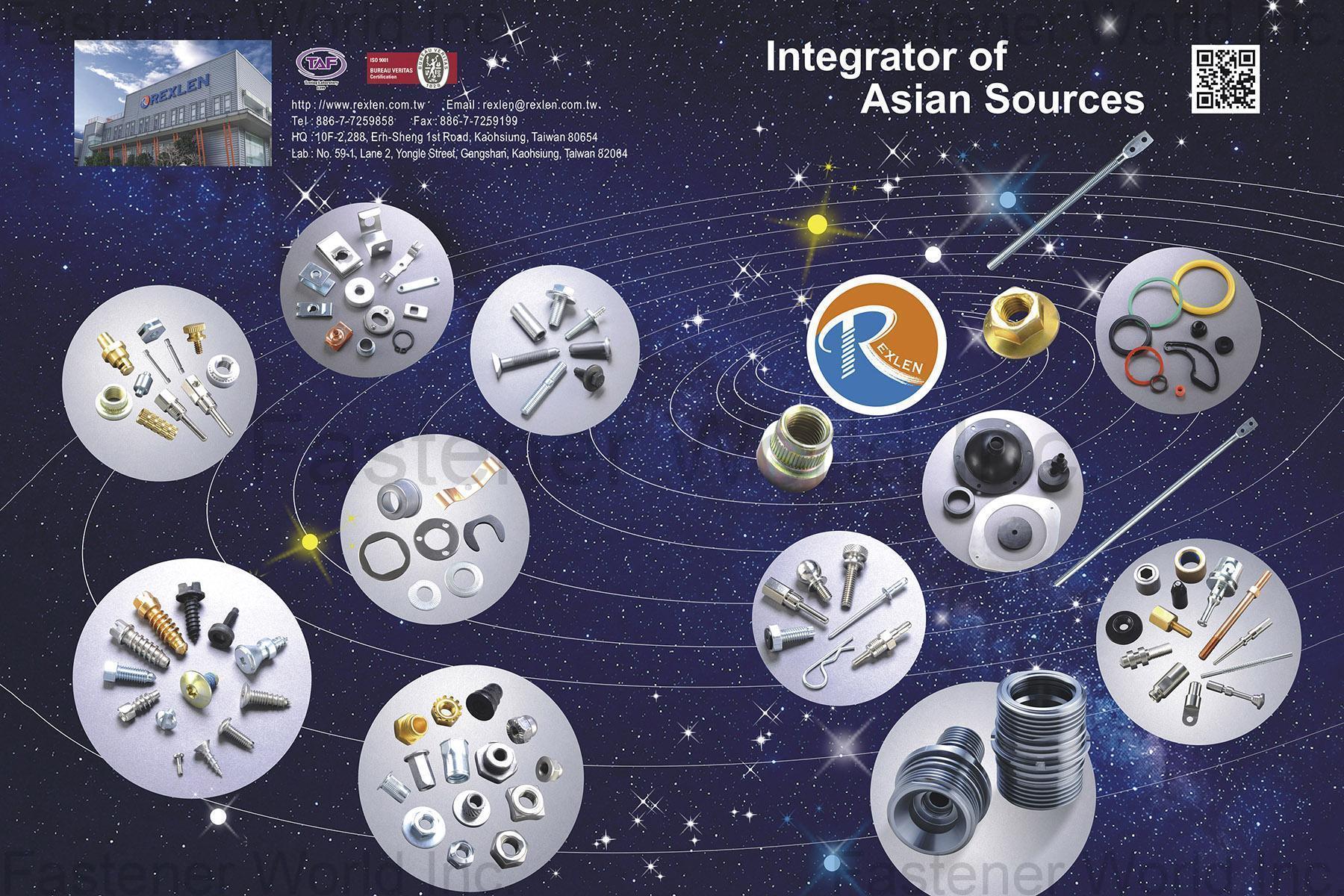 REXLEN CORP.  , HOT FORGING PARTS, CASTING PARTS Auto Parts, Bolts & Studs, Castings, Custom Parts, Nuts, Rubber & Injection-molded Plastic Components, Screws, Stampings, Turning Parts