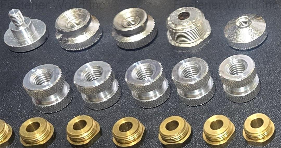 RI YUE XING PRECISION INDUSTRIAL CO., LTD. , Knurled Nuts & Brass Threaded Bushings