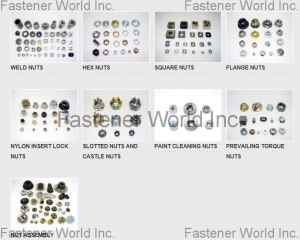 Weld Nuts, Hex Nuts, Square Nuts, Flange Nuts, Nylon Insert Lock Nuts, Slotted Nuts and Castle Nuts, Paint Cleaning Nuts, Prevailing Torque Nuts, Nut Assembly(AUTOLINK INTERNATIONAL CO., LTD.)