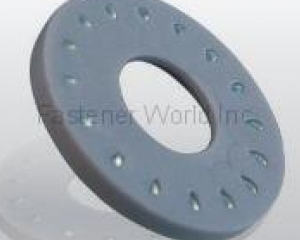 Tooth Lock Washer –  rubber wraps serrated steel washer, for eyebolt