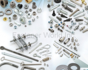 Clinch Stud, Double End Stud, Flange Screw, Hex Socket Set Screw, Self drilling Screws, Sems, Special Screws to Drawings, Tapping Machine Screws, T-bolt, Thread Forming Screws, Thumb SCREW, Weld Screw, Wheel Bolt, Ball stud, Hanger Bolt, Conical Washer Nut, Flange Nut, Rivet Nut, Spacer, Special Nut, Weld Nut, Wheel Nut, Cage Nut, Stamping, T-nut, U Clip Nut, Washer, TAB Weld Nut, Spring, Wire Form, Machined Spacer, Machined Shaft, Machined Stand off, Dowel Pin,Shaft(FASTNET CORP. )