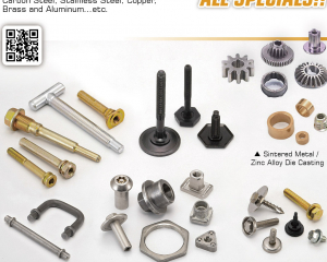 Nuts / Grease Nipple Series / Stainless Steel Bolts / Screws / T-Bolts / Guide Bolts SeriesGlide Assembly / Leveler Stamping Parts(A. JATE STEEL CO., LTD. )